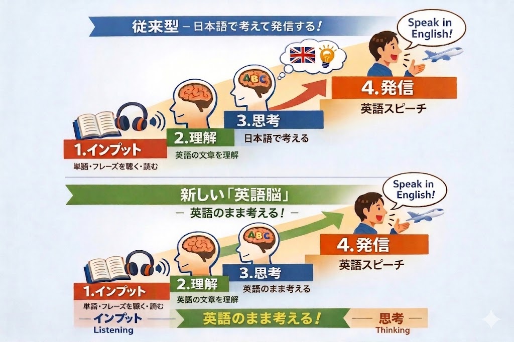 従来型と新しい『英語脳』の違い